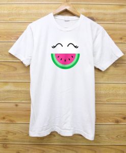 Watermelon Smile White Shirts