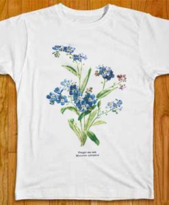 Wild Flower Botanical White Tshirts