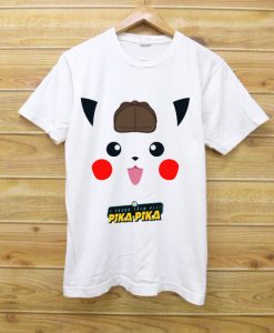 pika pika face detective white shirts