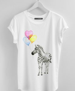 Baby Zebra Watercolor Graphic Tee