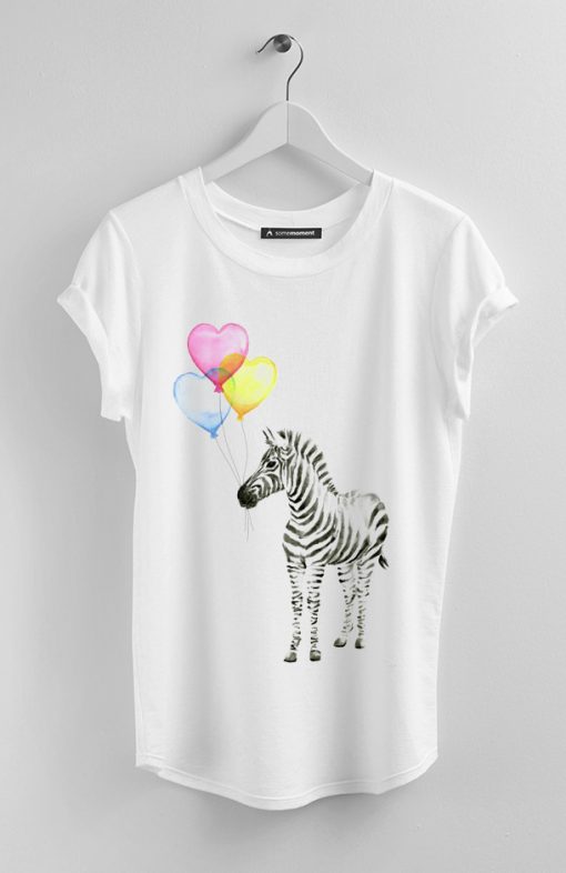 Baby Zebra Watercolor Graphic Tee