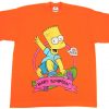 Bart Simpson Orange Skater T-Shirt