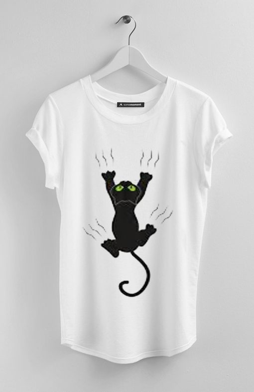 Black cat Paw Claw Tattoo Tee