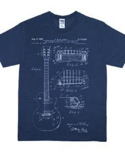 Fender Guitar Patent Blue T-Shirt