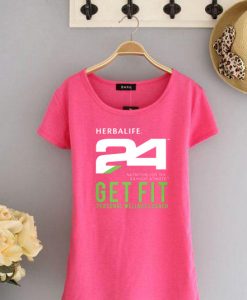 HERBALIFE 24 FIT PINK T-SHIRT