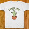 KAWAII HUGH ME CACTUS WHITE TEES