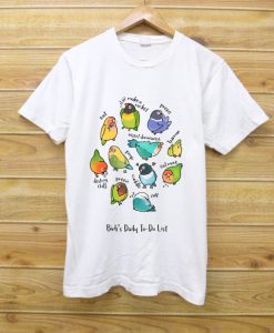 Lovebird Birb's Daily To Do List Unisex T-Shirt