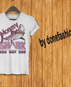 Mommy Shark White Shirt