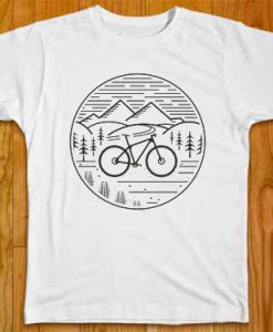 Mountain BikeWhite Shirt