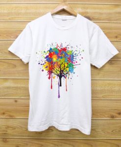 Paint Drip Tree T-shirt