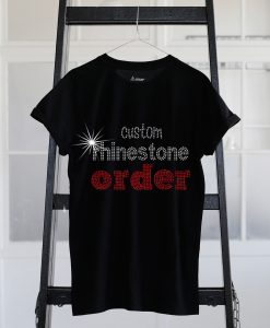 Rhinestone Bling Design Only T shirt