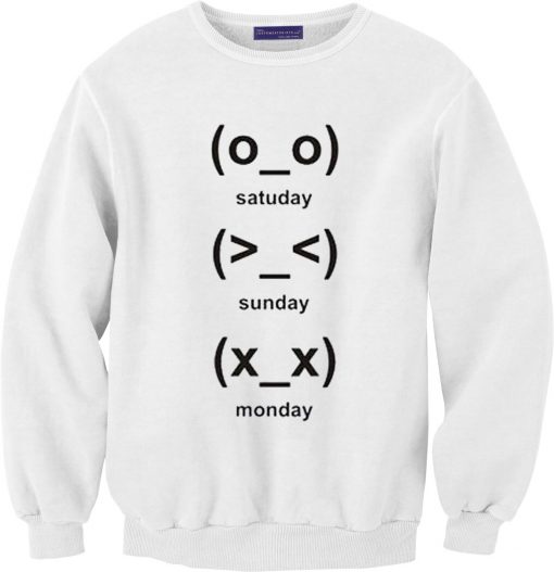 cute emoji days Sweatshirt