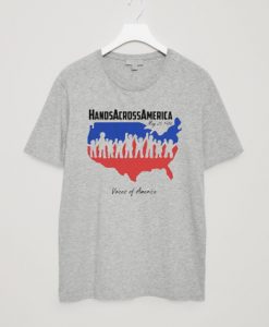 hands across america Grey t shirt