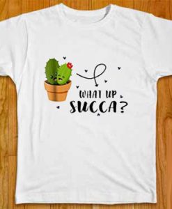 whats up succa white tees