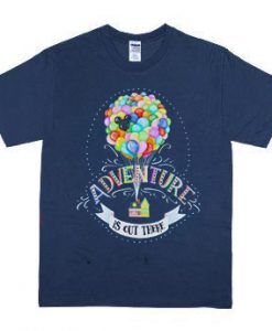 Adventure is Out There' Quote Unisex blue navy T-Shirt