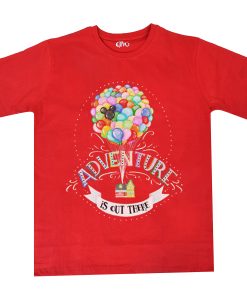 Adventure is Out There' Quote Unisex red T-Shirt