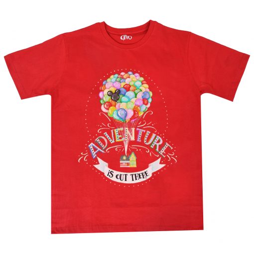 Adventure is Out There' Quote Unisex red T-Shirt