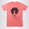 Afro woman Praying pink maroon T-shirt