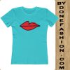 Killing Eve Lips blue aqua T Shirt