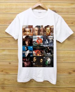 NAS ALBUM COVERS Hip-Hop Rap white tees