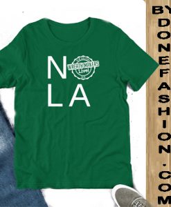 Nola Wreath Makers Live 2019 New Orleans T-Shirt dark green