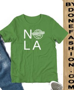 Nola Wreath Makers Live 2019 New Orleans T-Shirt green