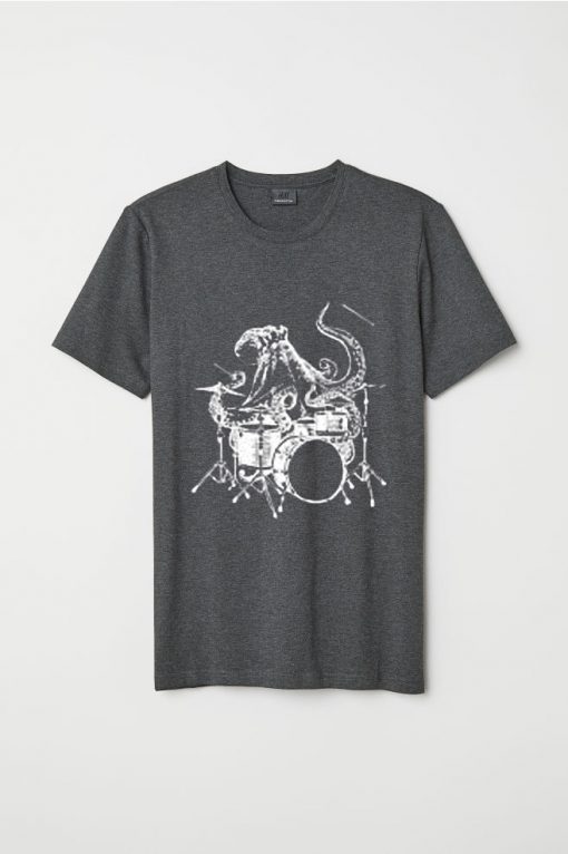 Octopus Playing Drums Men's T-Shirt