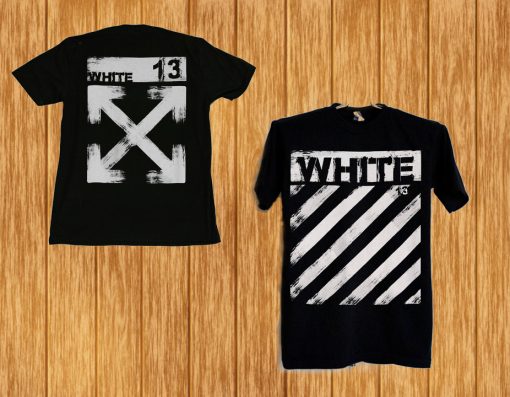 Off White shirt 13 Off-White black front back T shirt