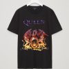 QUEEN Bohemian Rhapsody Black GRADIENT Crest T Shirt