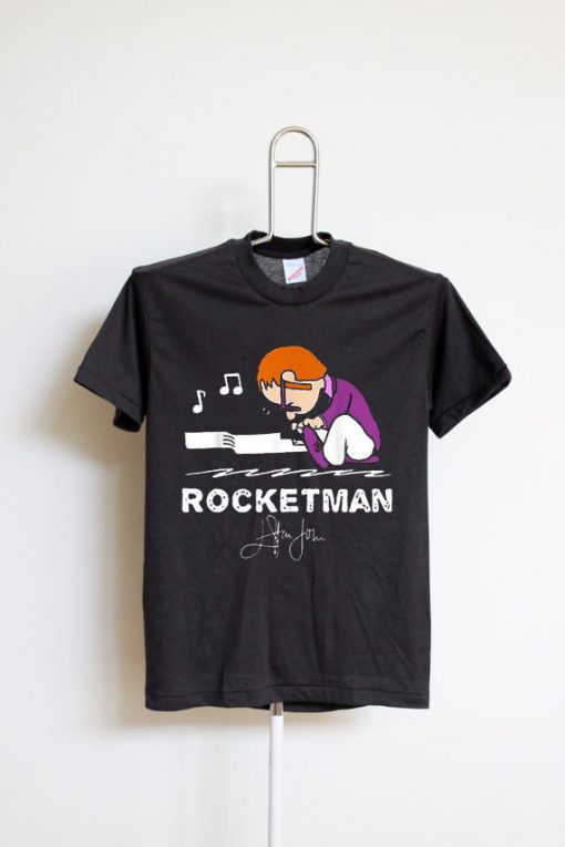 RocketmanBlack White Shirt