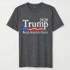 Trump 2020 Keep America Great USA Flag grey