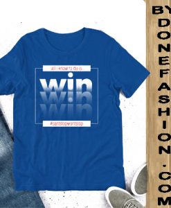 WIN Unisex blue T-Shirt