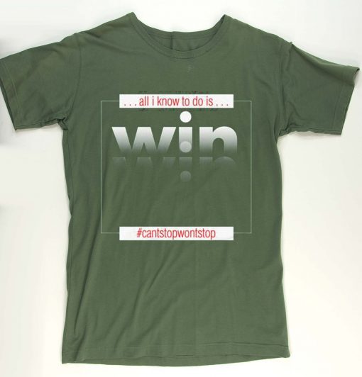 WIN Unisex green T-Shirt