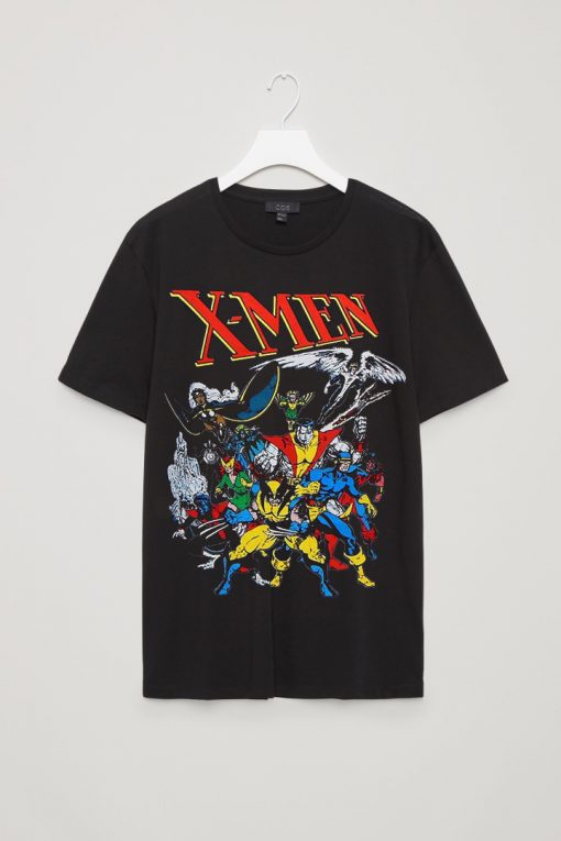 X-Men Classic Heroes on Black T-Shirt