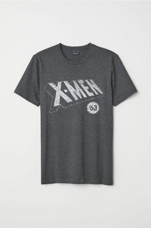 X Men Marvel Comics Moisture Wicking Mens T Shirt GREY