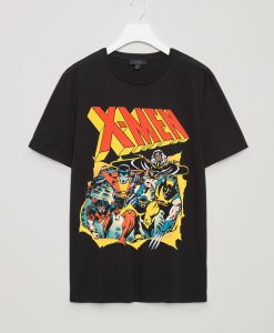 X-Men Men's Grey Classic black t shirts