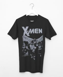 X-Men Team on Black Men's T-Shirt