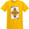 X Men Wolverine Playing Card Men's T-Shirt yellow