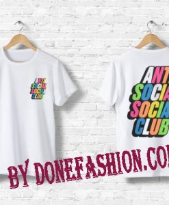 Anti Social Social Club Rainbow Block T Shirt