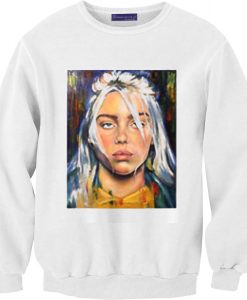 Billie Eilish paint art Unisex Sweatshirts