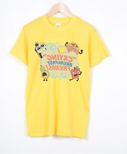 Crying Breakfast Friends Cartoon Network Yellow T Shirt