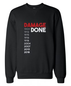 Damage Done Boston Red Sox Unisex Black Sweatshirts