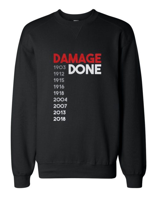 Damage Done Boston Red Sox Unisex Black Sweatshirts