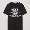 Dick Famous Winner Funny T-Shirts