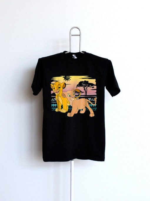 Disney The Lion King Young Simba Nala 90s T-Shirt .