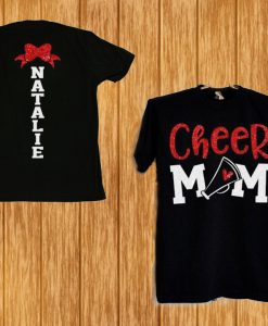 Glitter Cheer Mom Shirt