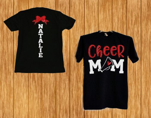 Glitter Cheer Mom Shirt