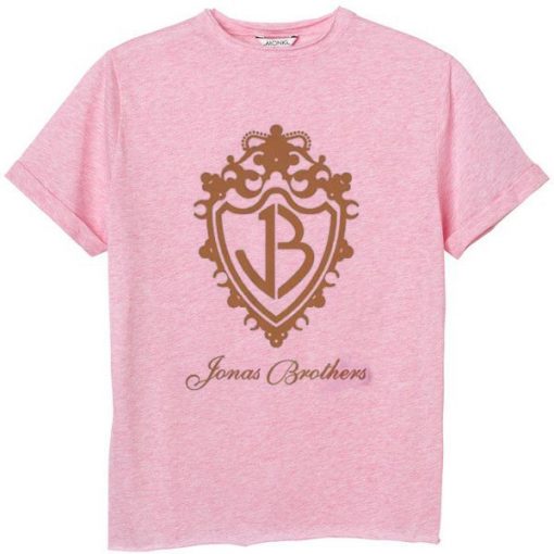 HOT Jonas Brothers Inspired Logo pink T Shirt