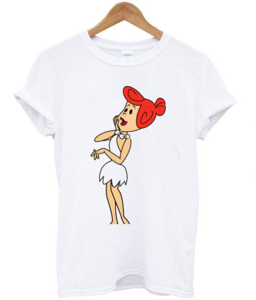 Ladies Wilma Flintstone White T Shirt