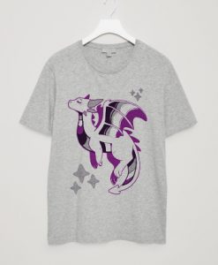 LookHUMAN Ace Pride Dragon Athletic Gray Men's Cotton Tee